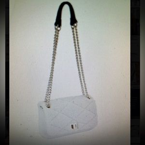 INTERNATIONAL CONCEPTS SOFT FLEECE AJAE CROSSBODY BAG IN IVORY NWT!